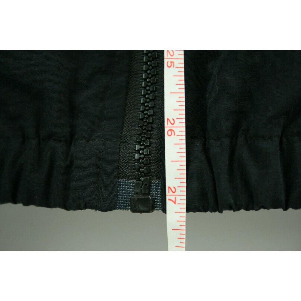 Tower Bay Jacket Vintage Mens Sz 2XL Windbreaker Black Blue 100% Nylon - Picture 4 of 9